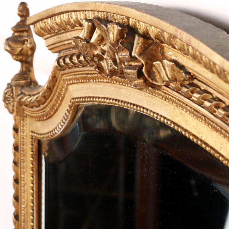 19. Jahrhundert Französisch Giltwood Spiegel (Vergoldetes Holz) im Angebot