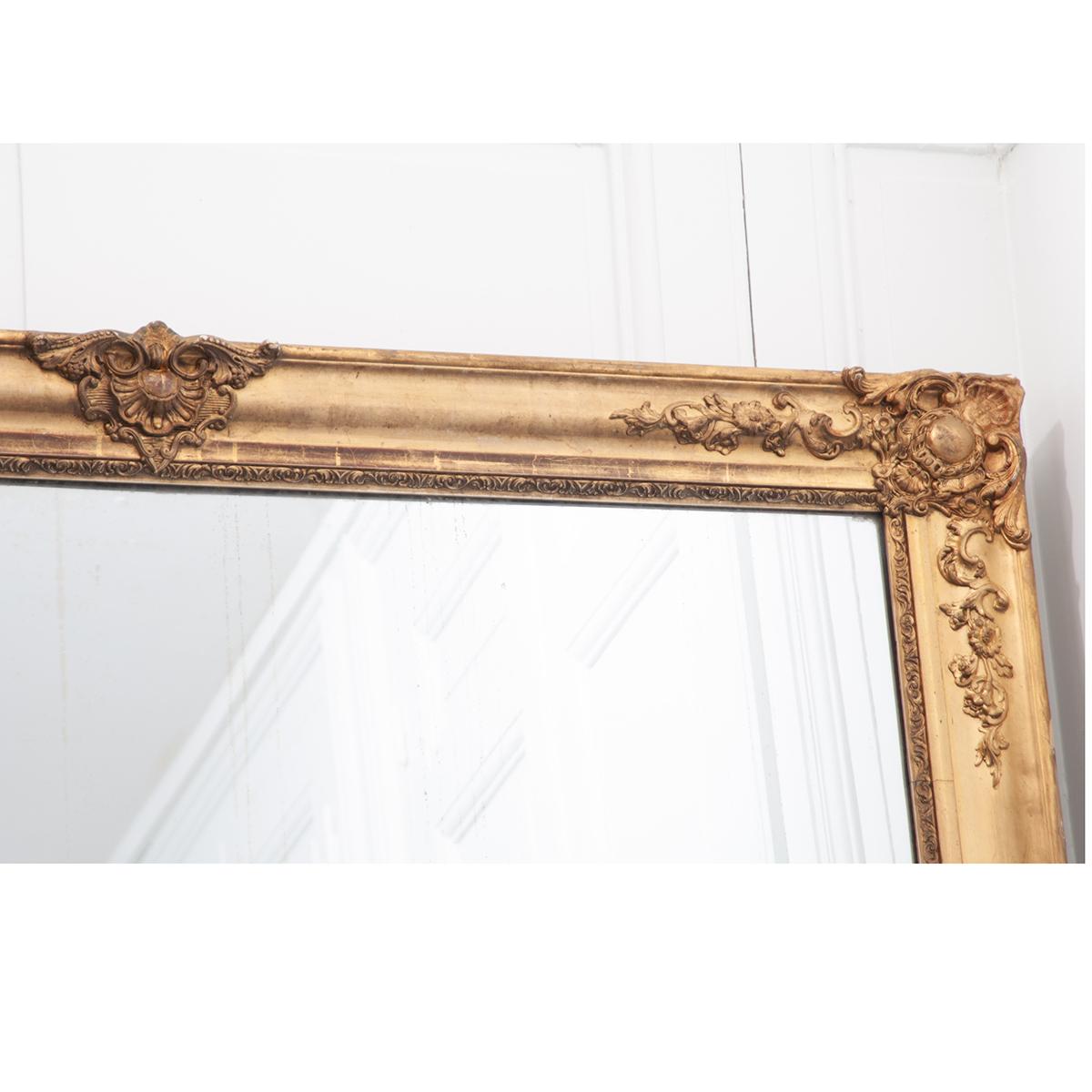 19th Century French Giltwood Mirror In Good Condition In Baton Rouge, LA