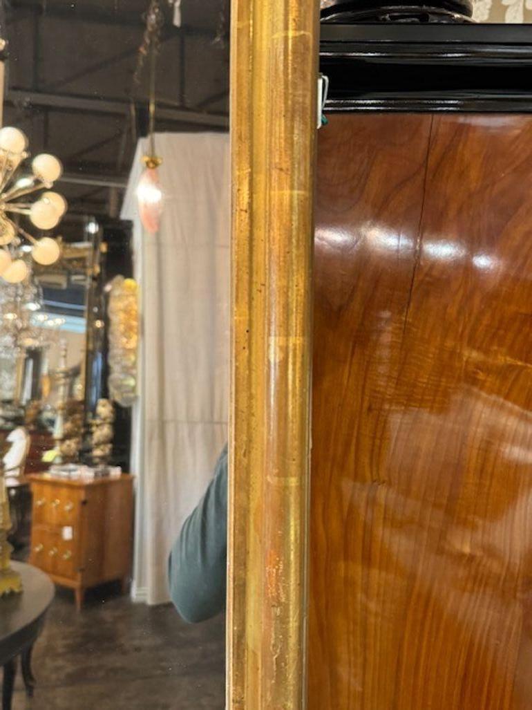 Specchio in legno dorato francese del XIX secolo in vendita 1