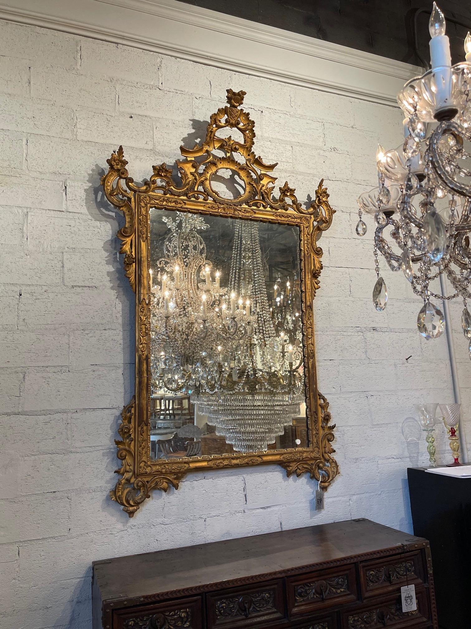 19th Century French Giltwood Mirror 4