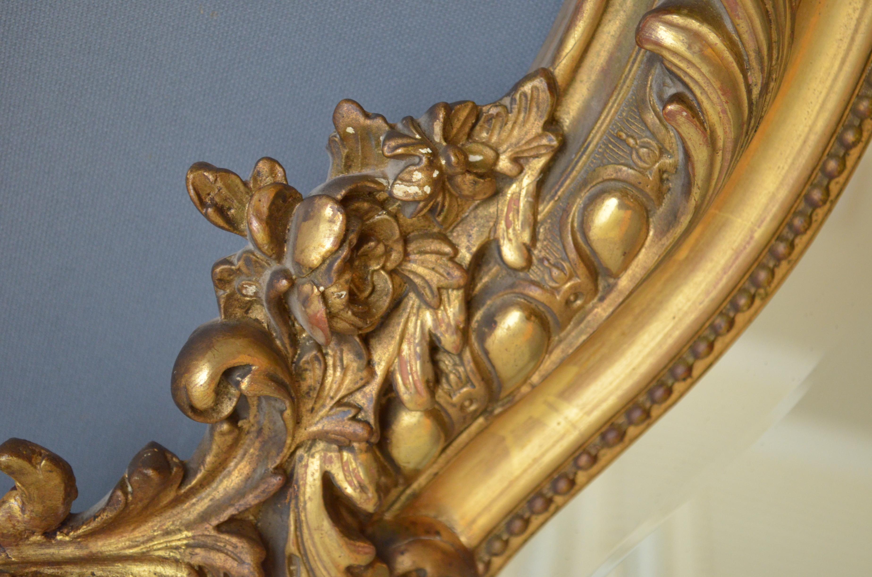 19th Century French Giltwood Mirror 3