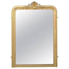 Miroir en bois doré français du 19e siècle