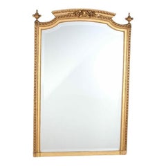 Miroir en bois doré français du 19e siècle