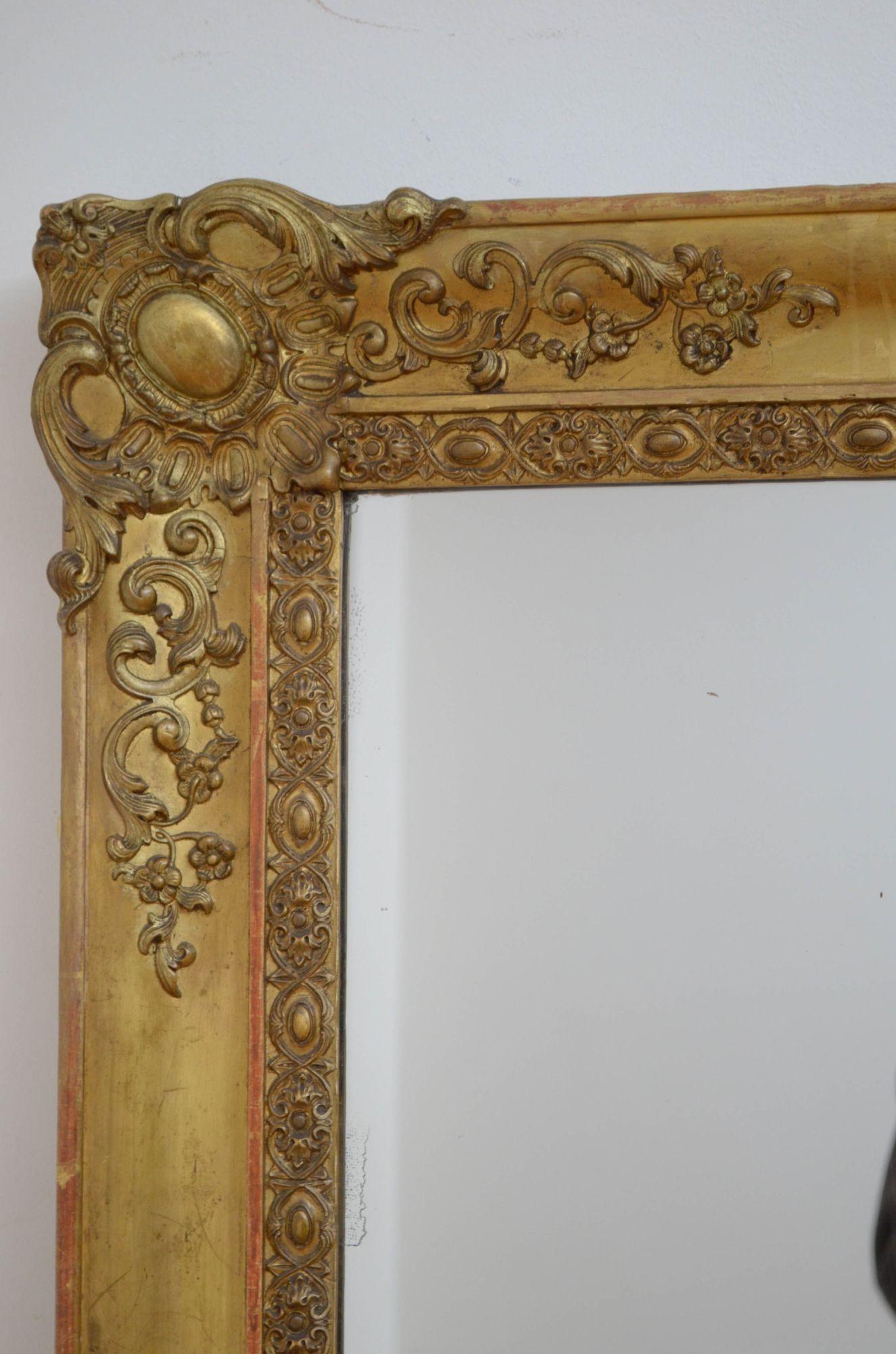 19th Century French Giltwood Mirror For Sale 3