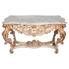 19th Century French Giltwood Rococo Centre Table