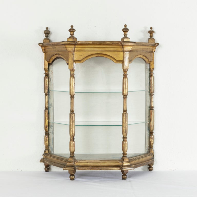 19th Century French Giltwood Tabletop Vitrine, Niche or Display Case at  1stDibs | table top vitrine
