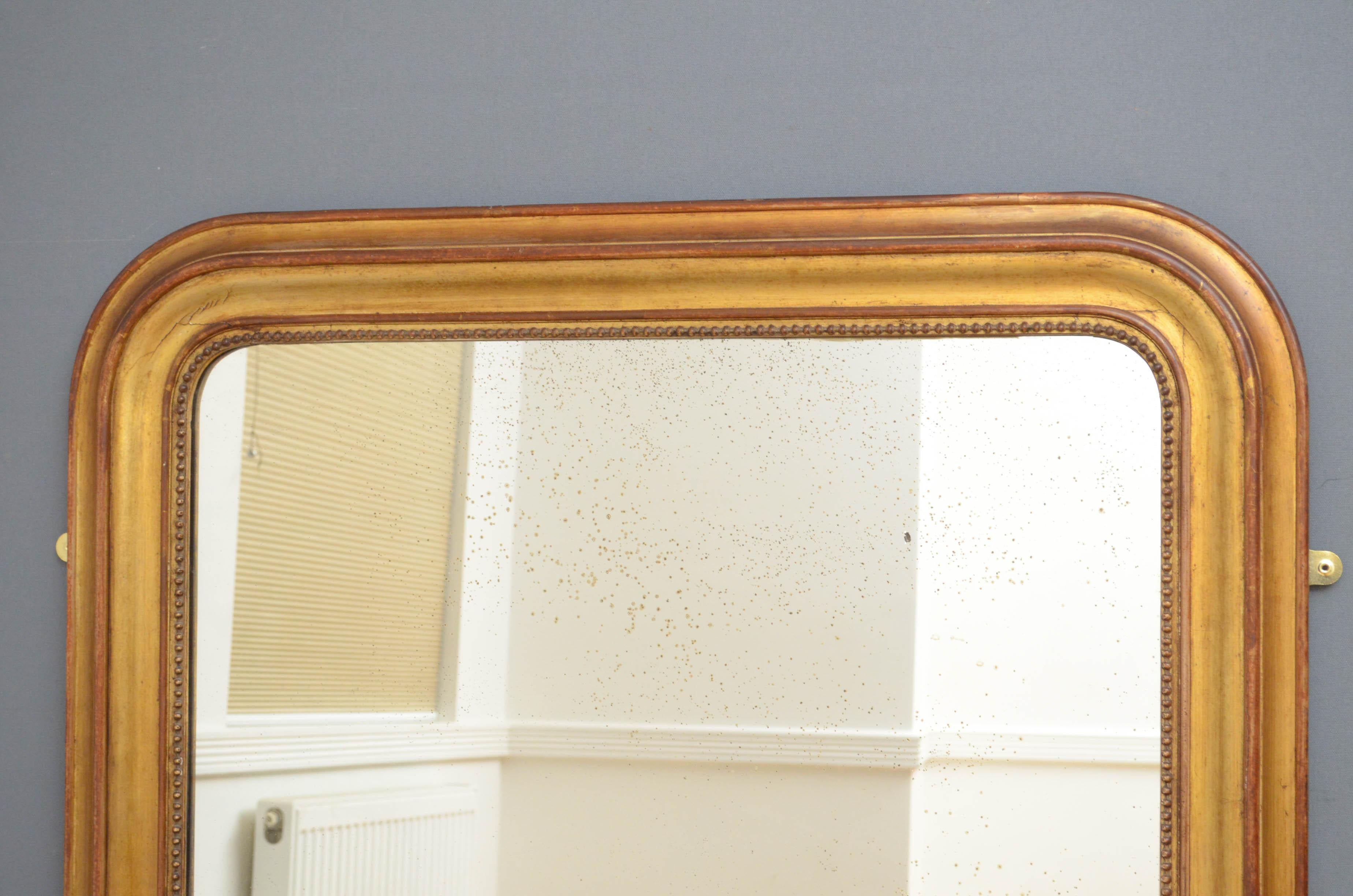 19th Century French Giltwood Wall Mirror 1