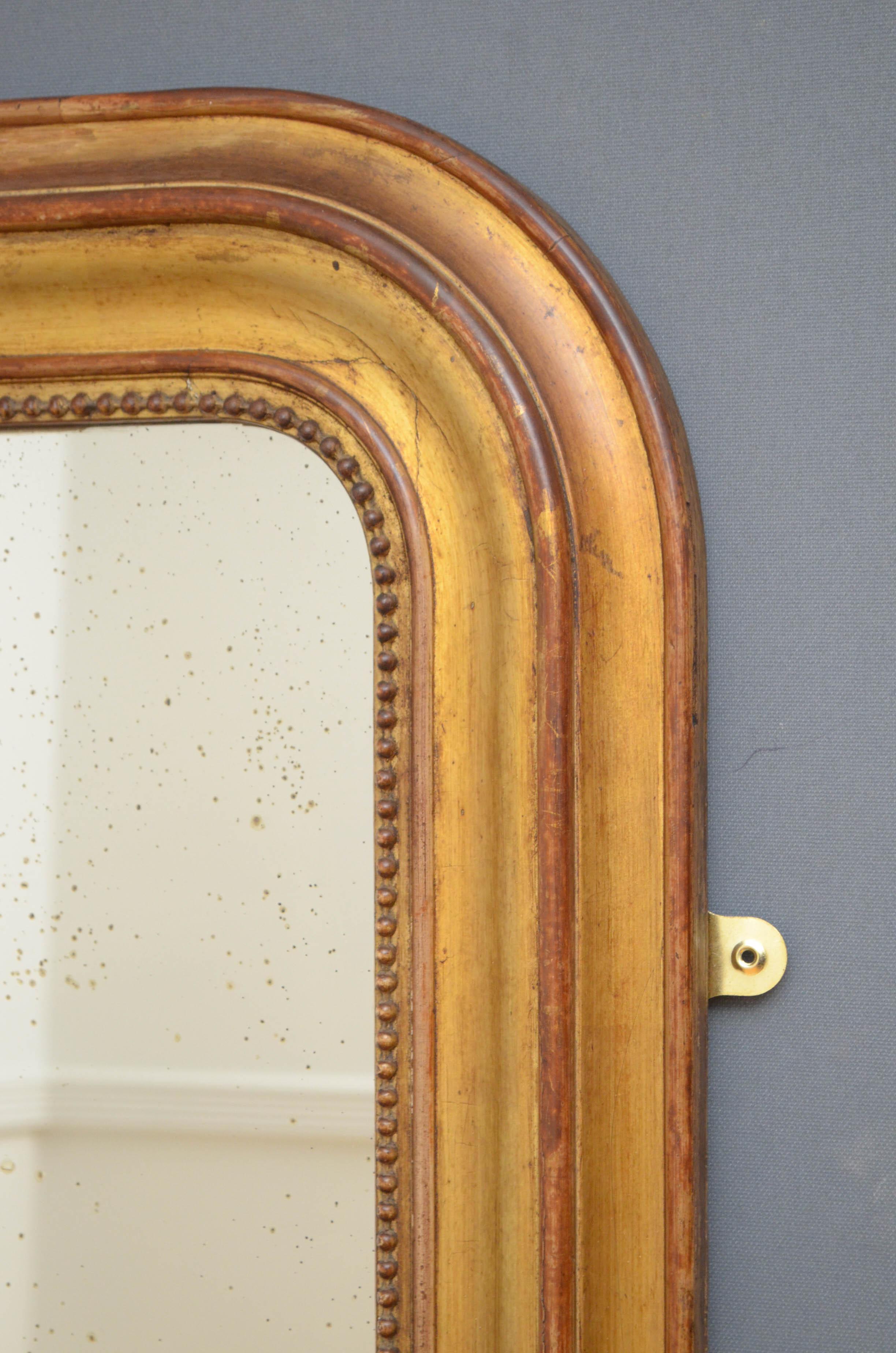 19th Century French Giltwood Wall Mirror 2