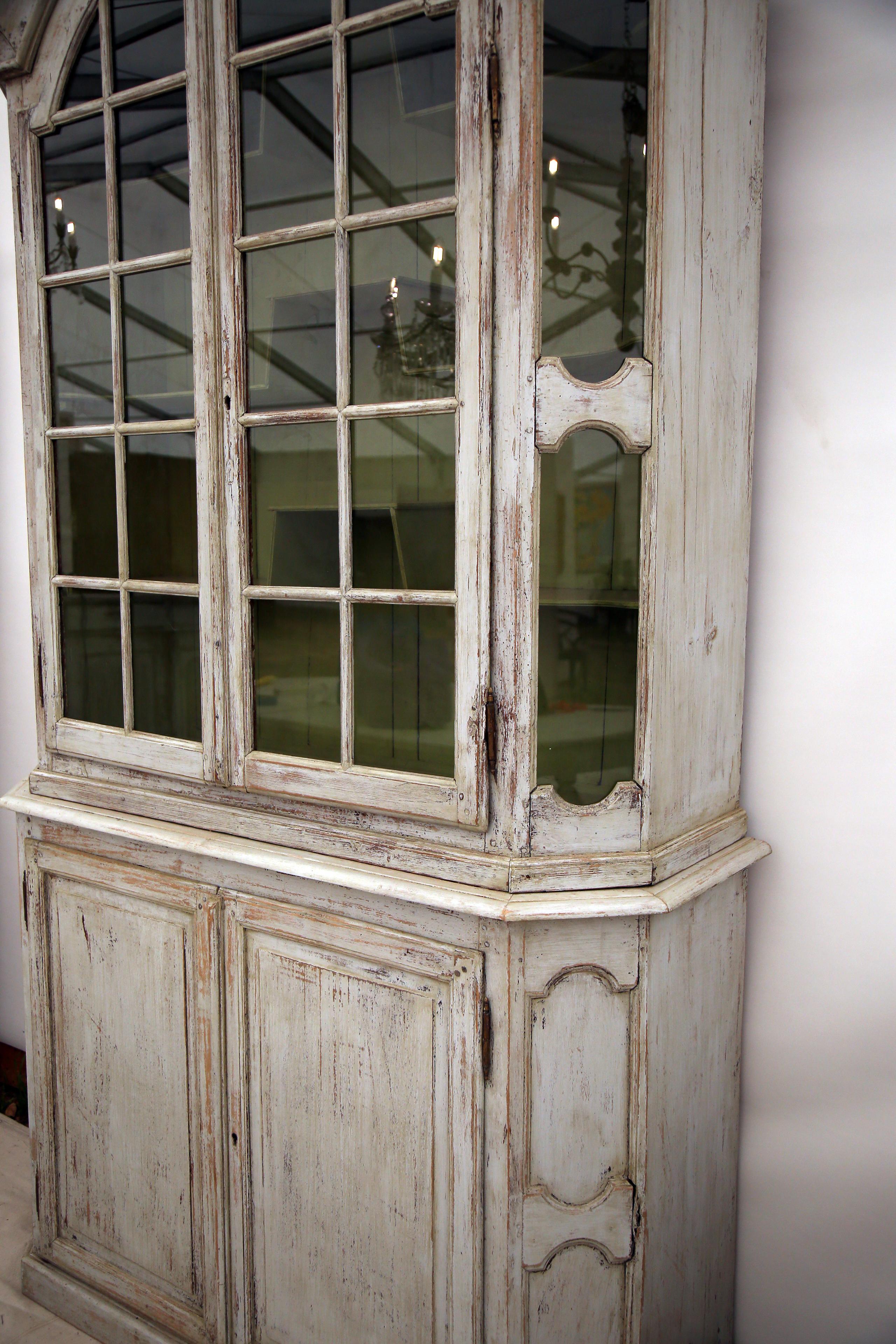 19th Century French Glass 2 Door Cabinet For Sale 4