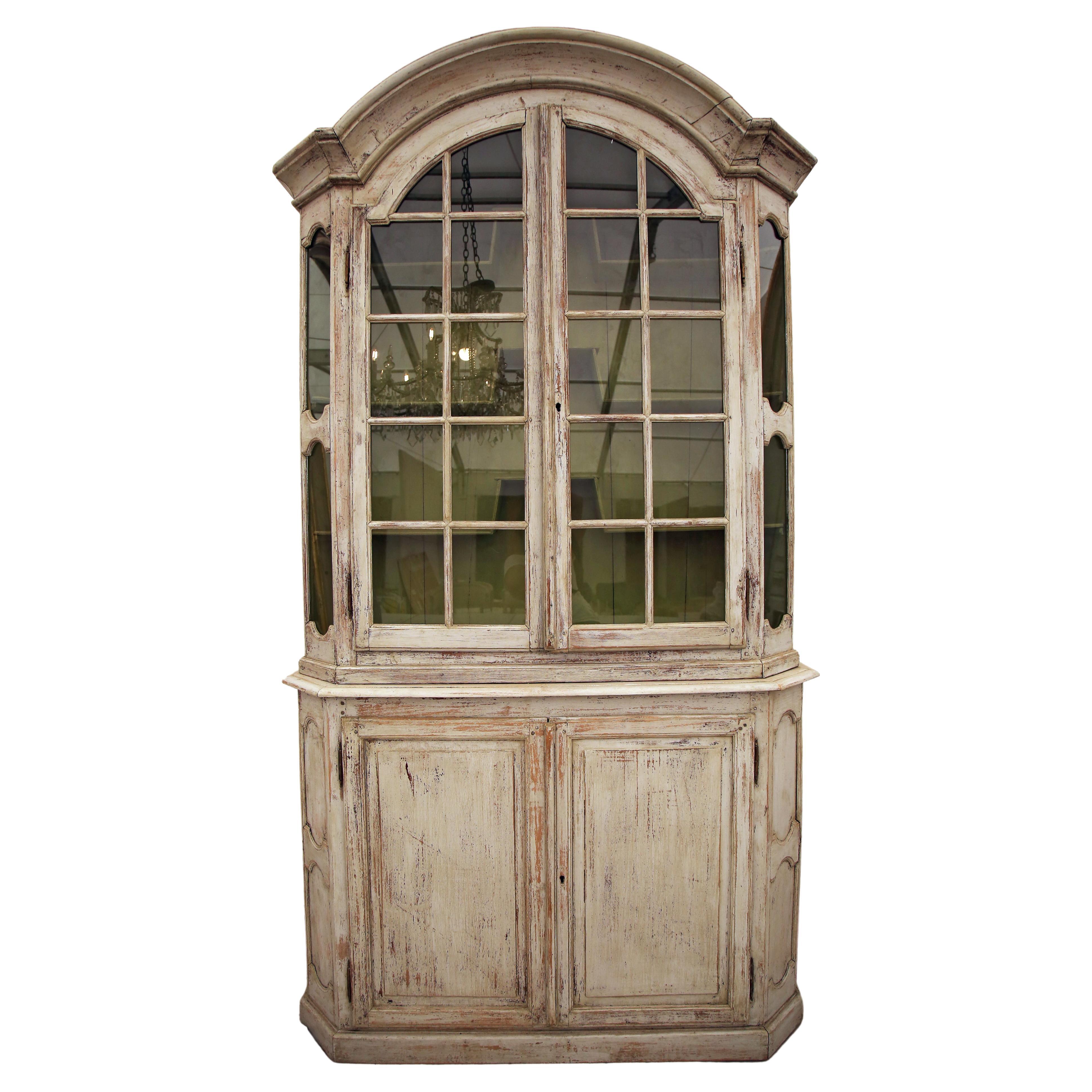 19th Century French Glass 2 Door Cabinet