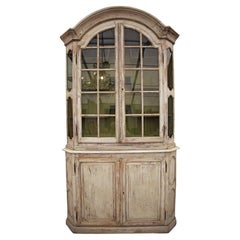 Antique 19th Century French Glass 2 Door Cabinet
