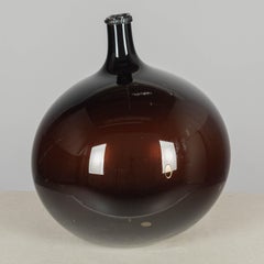 19th Century French Glass Large Demijohn Bottle