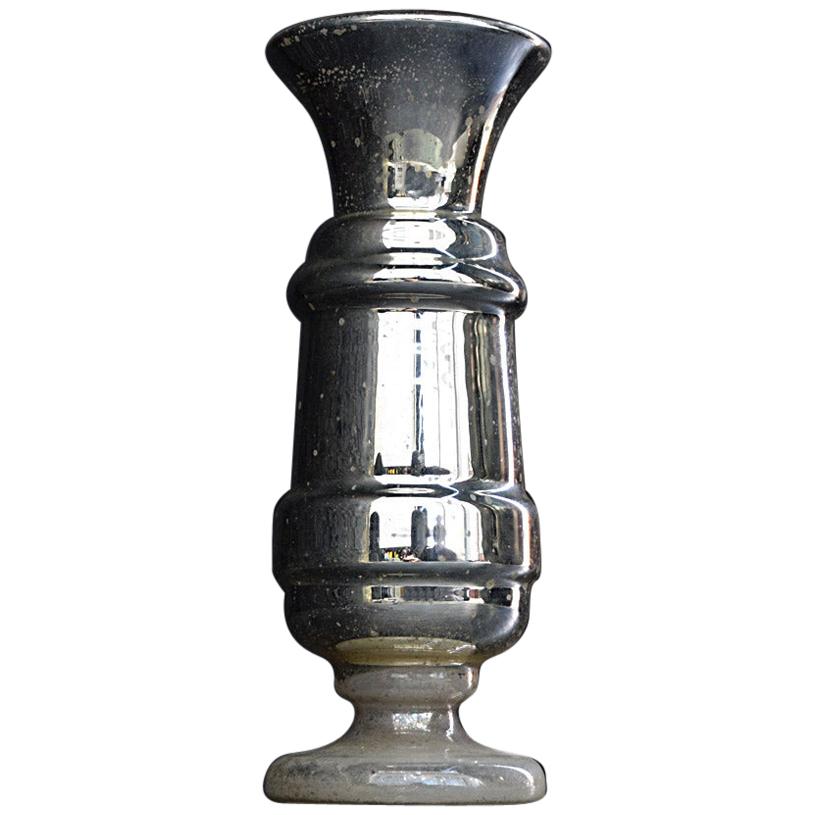 19th Century French Glass Mercury Vase