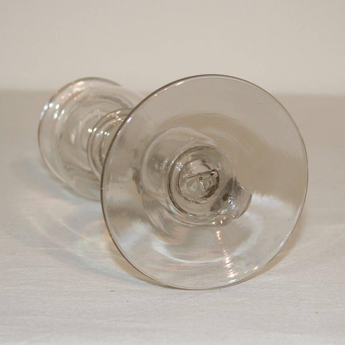19th Century French Glass Weavers Oil Lamp 8