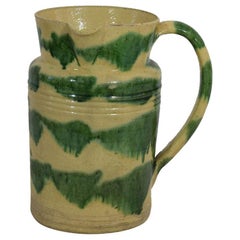 19th Century French Glazed Ceramic Honey Jug