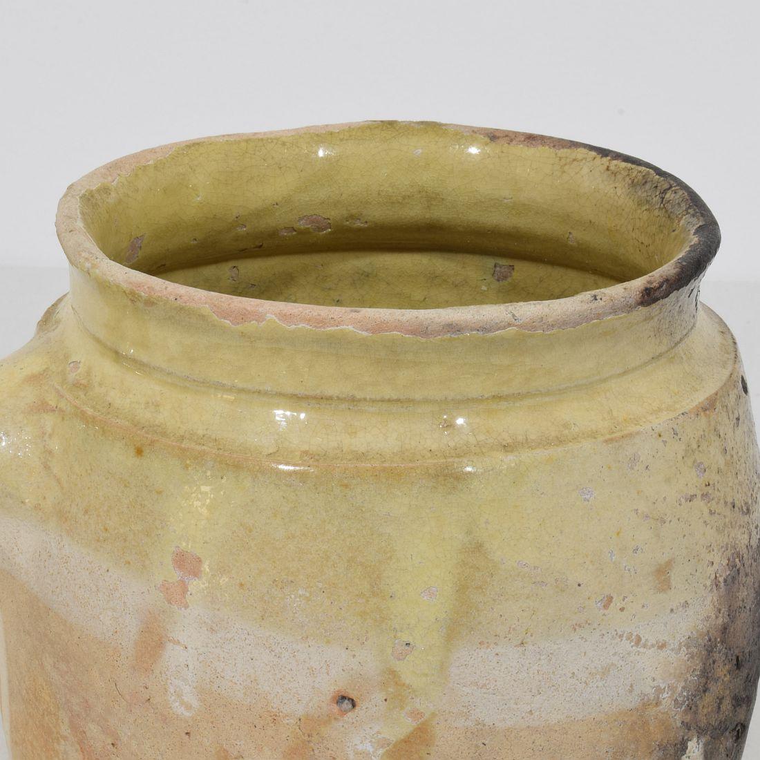19th Century French Glazed Earthenware Jug For Sale 5
