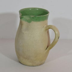 19th Century, French Glazed Earthenware Water Jug