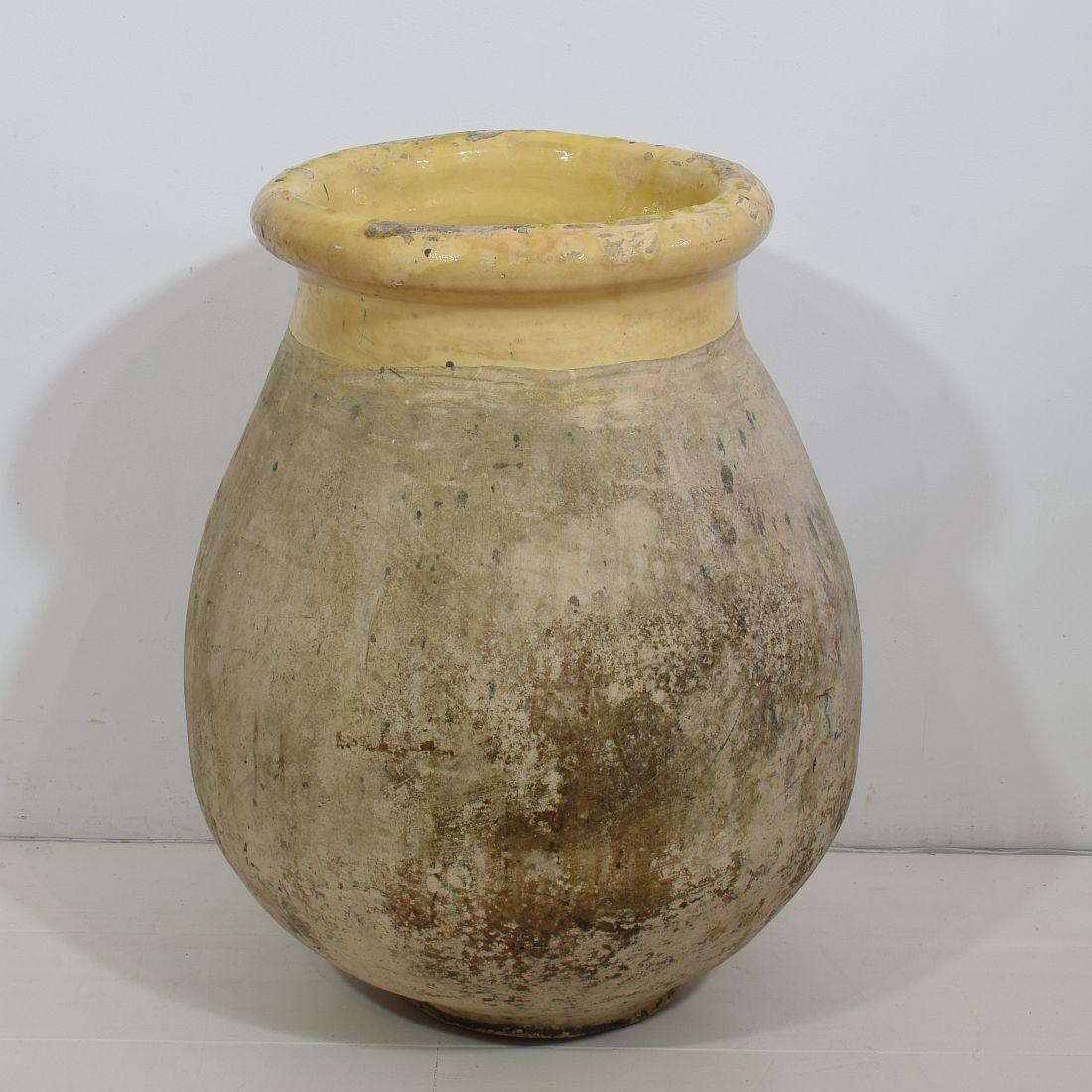 Hand-Crafted 19th Century French Glazed Terracotta Biot Jar