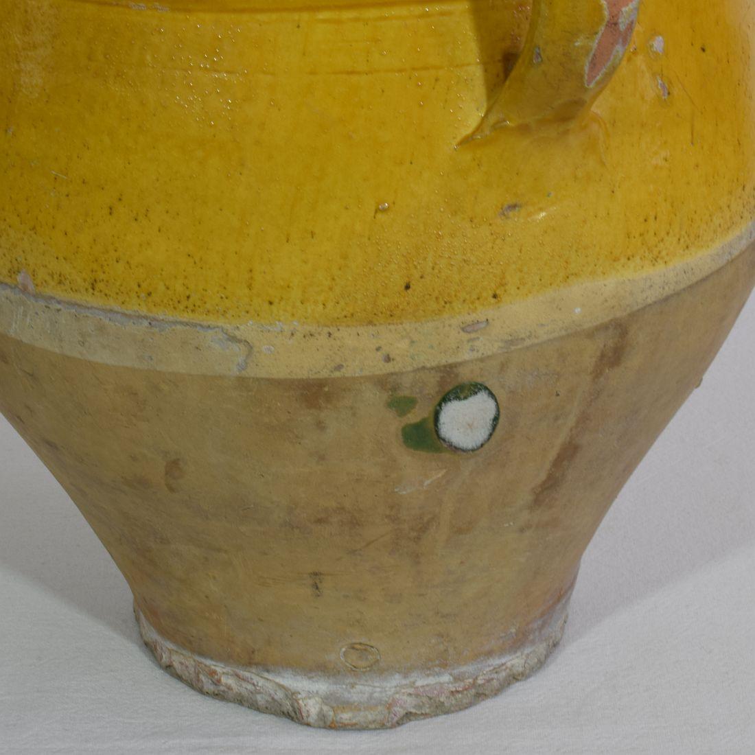 19th Century French Glazed Terracotta Jug or Water Cruche 6