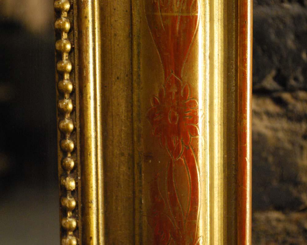 19. Jahrhundert Französisch Blattgold vergoldet Louis Philippe-Spiegel (18. Jahrhundert)