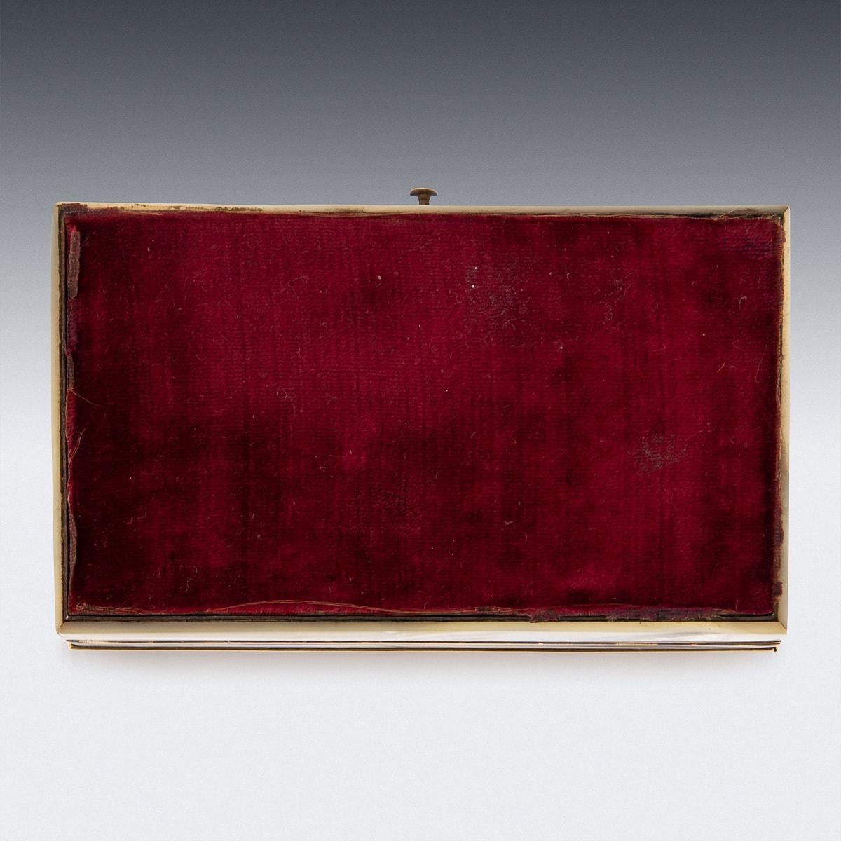 Etui français du 19ème siècle monté sur or et en nacre, c.1870 Bon état - En vente à Royal Tunbridge Wells, Kent