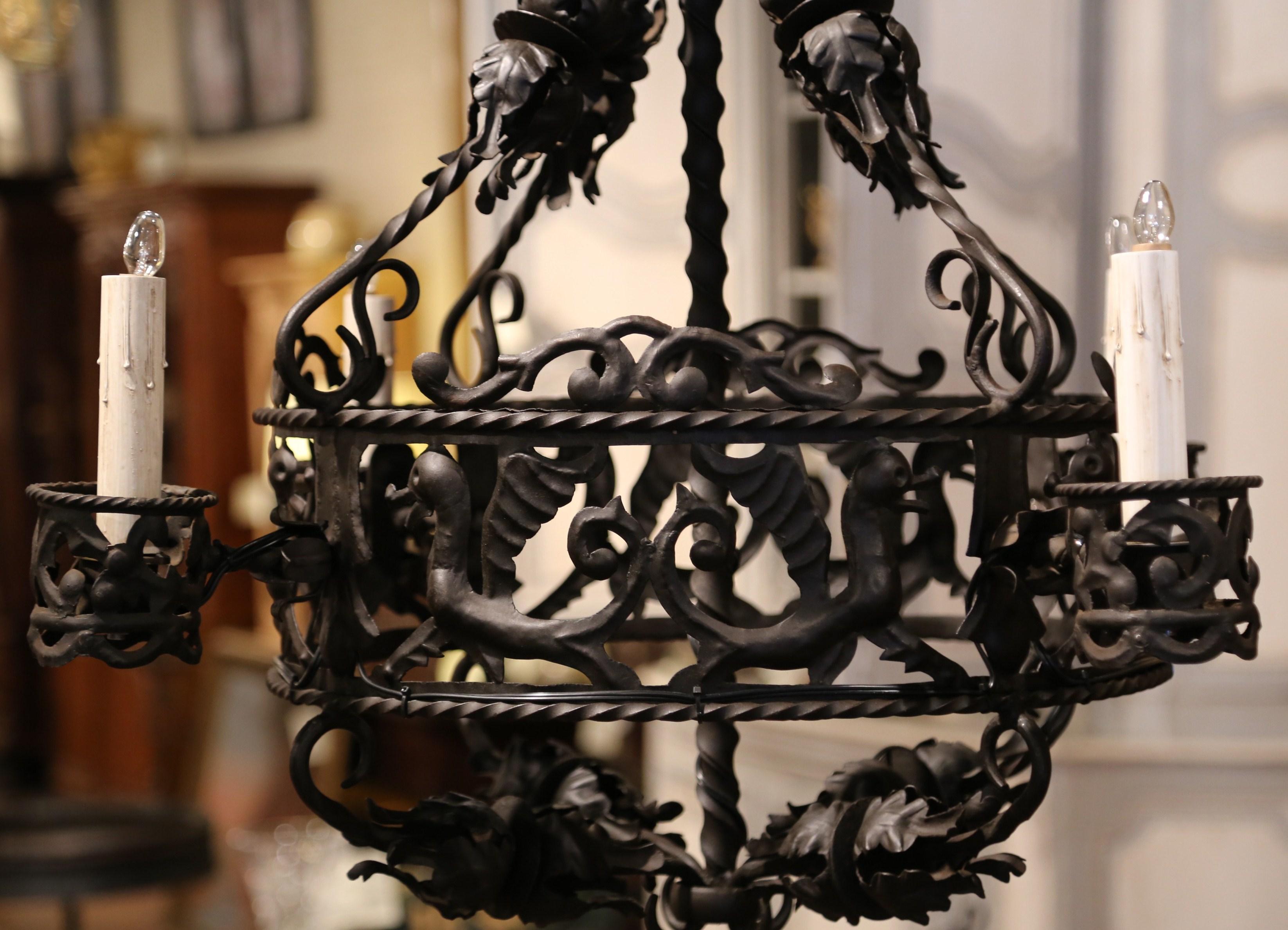 gothic black chandelier