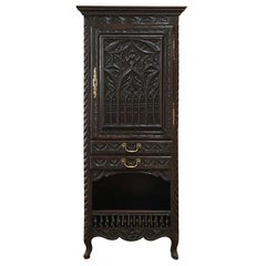 19th Century French Gothic Bonnetiere, Cabinet