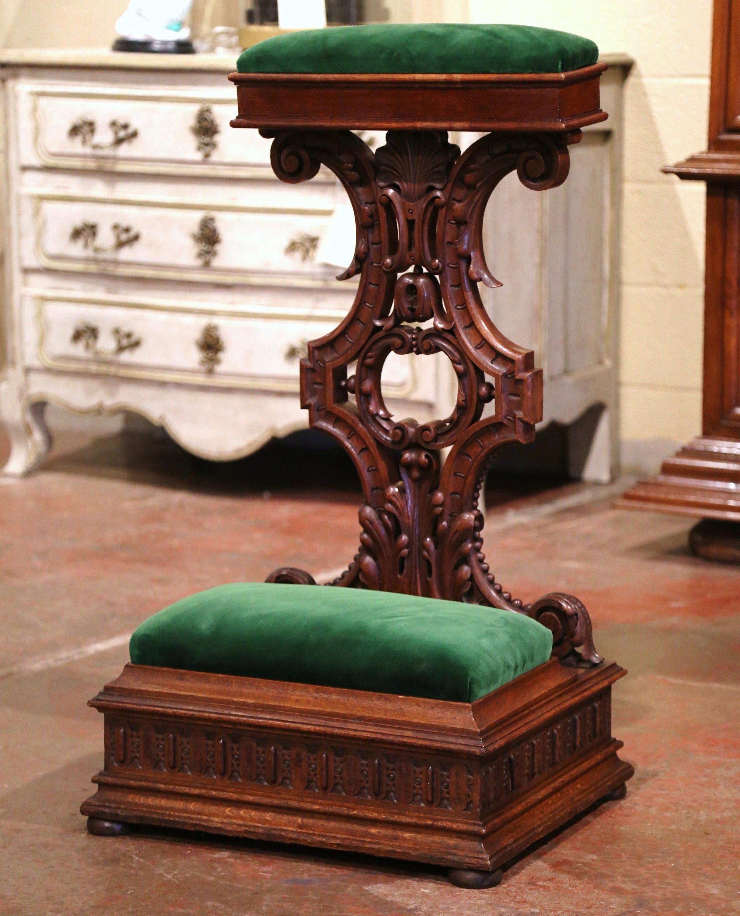 antique kneeling prayer chair