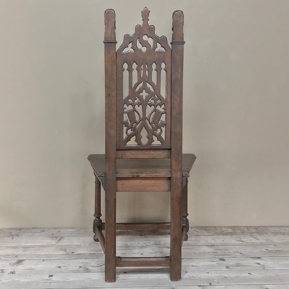 19th Century French Gothic Chair 6