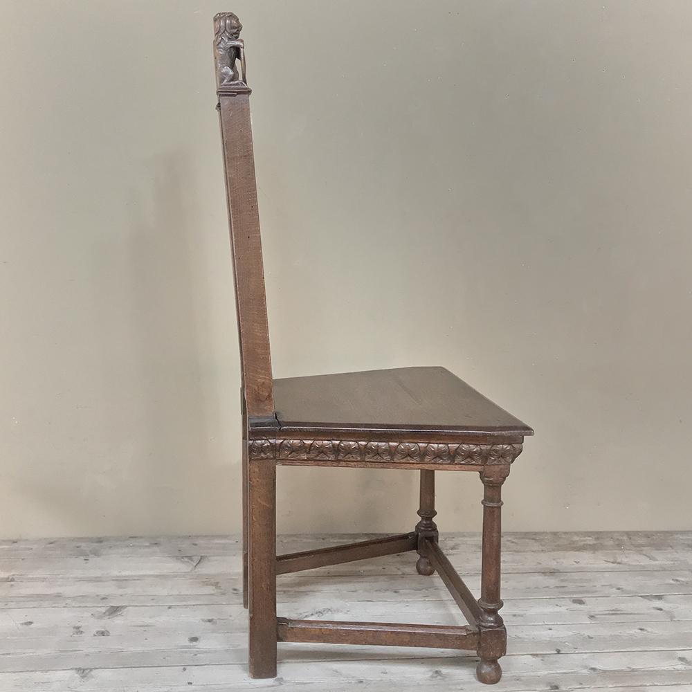 Oak 19th Century French Gothic Chair