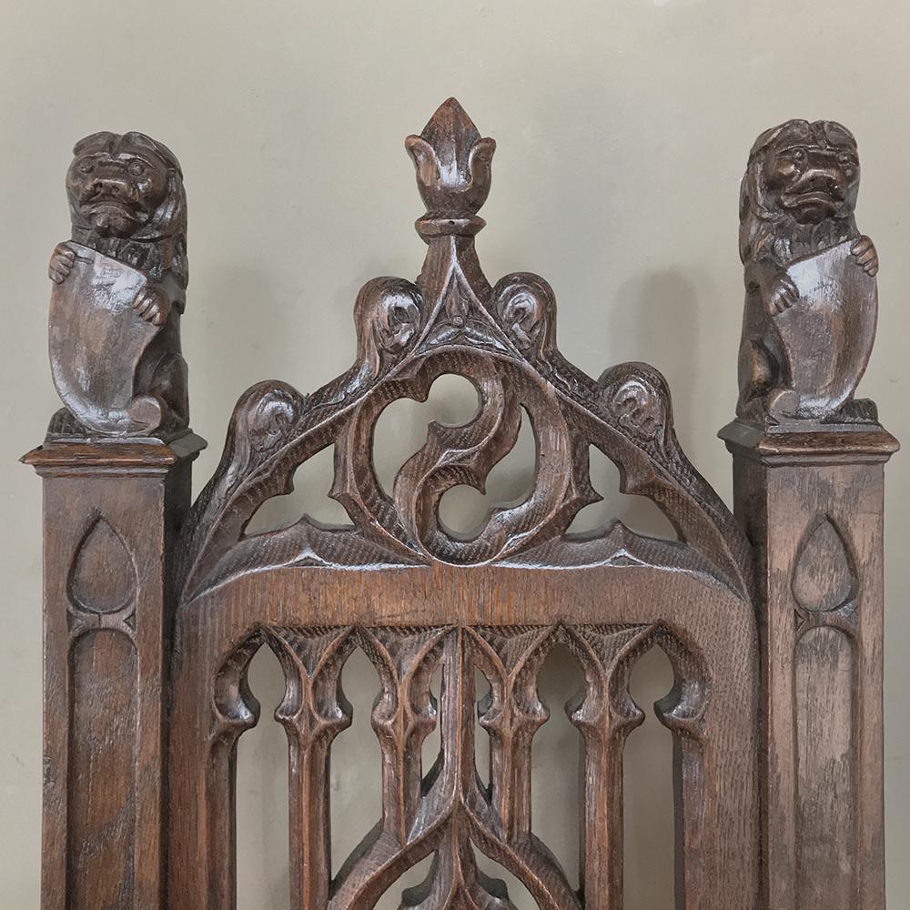 19th Century French Gothic Chair 1