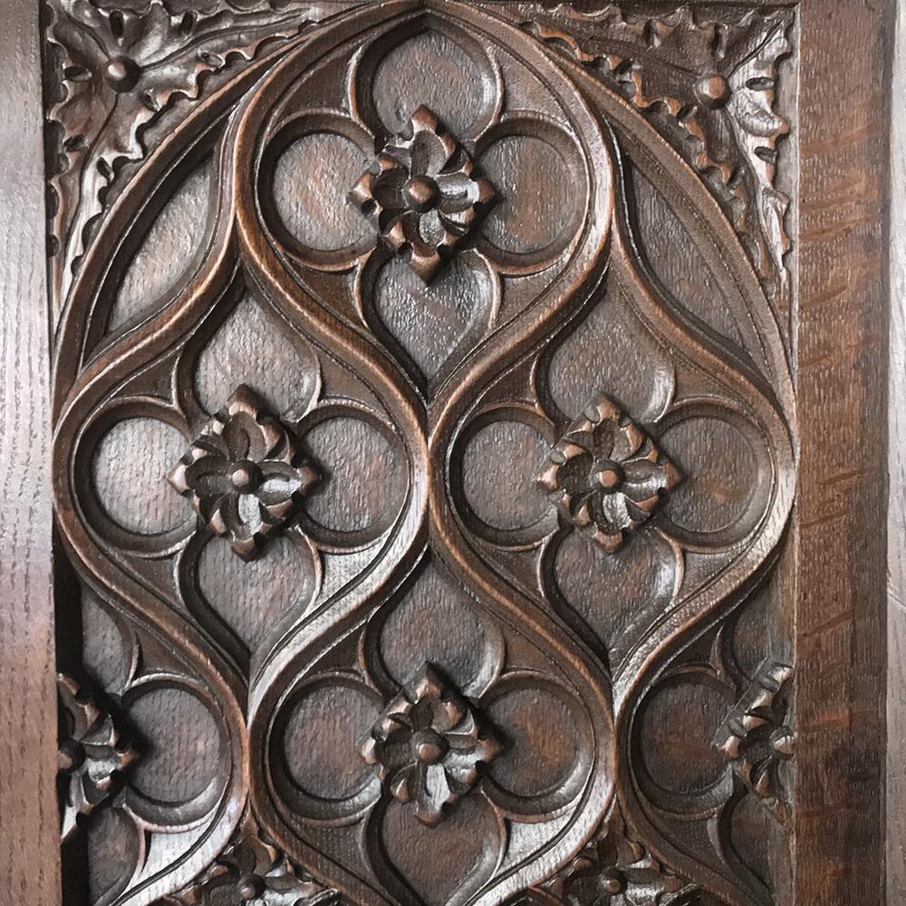 19th Century French Gothic Corner Cabinet 2