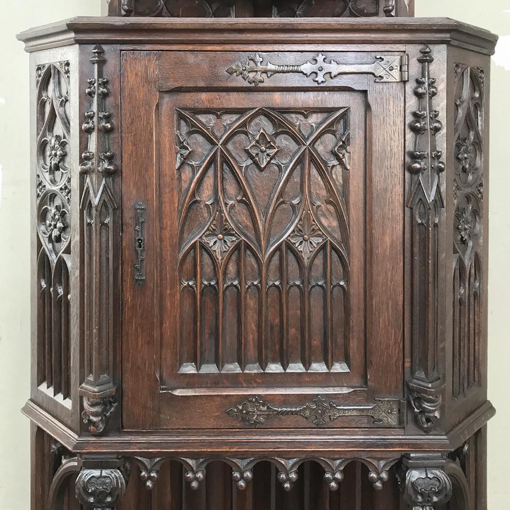 gothic curio cabinet