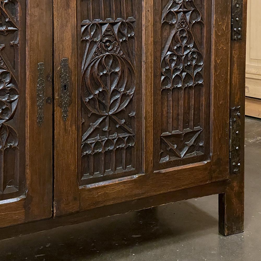 19th Century, French Gothic Credenza For Sale 3