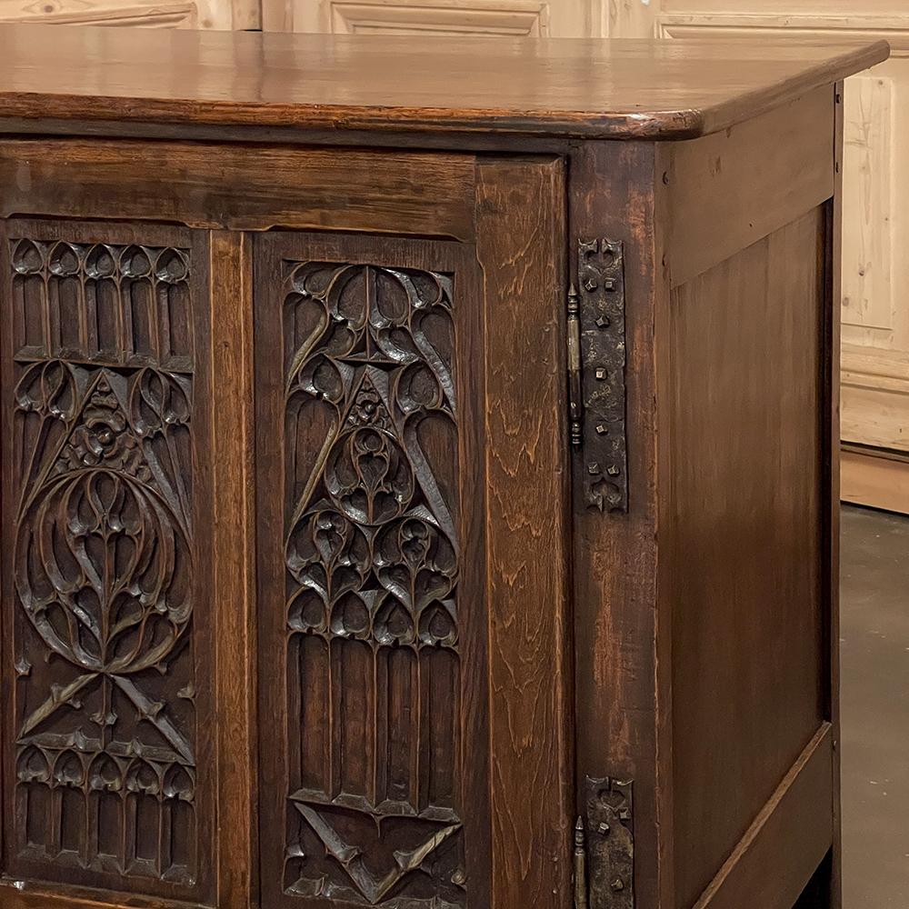 19th Century, French Gothic Credenza For Sale 6