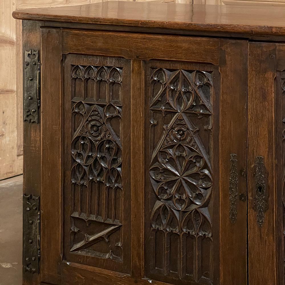 19th Century, French Gothic Credenza For Sale 8