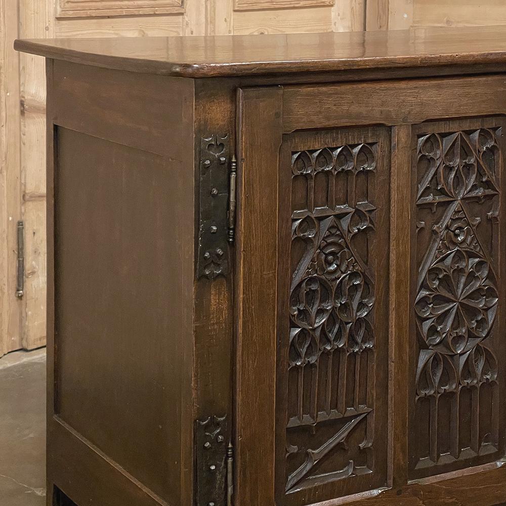 19th Century French Gothic Credenza For Sale 3