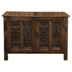 Antique 19th Century French Gothic Credenza