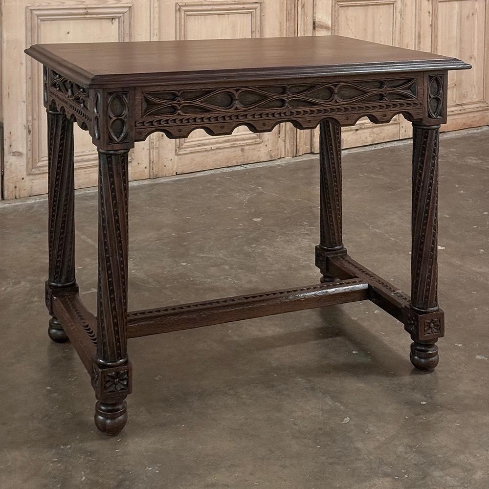 19th Century French Gothic End Table For Sale 9