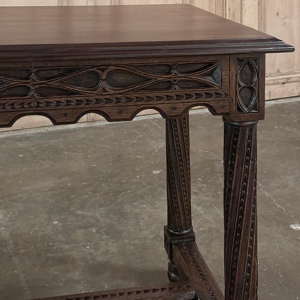 19th Century French Gothic End Table For Sale 11