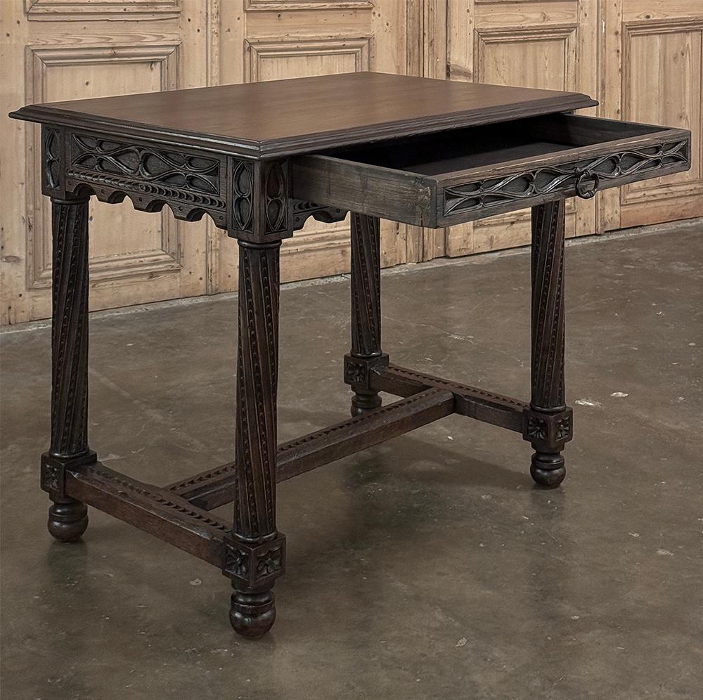 19th Century French Gothic End Table In Good Condition For Sale In Dallas, TX