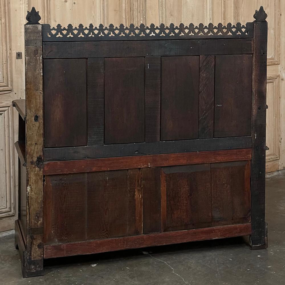 19th Century French Gothic Hall Bench 13