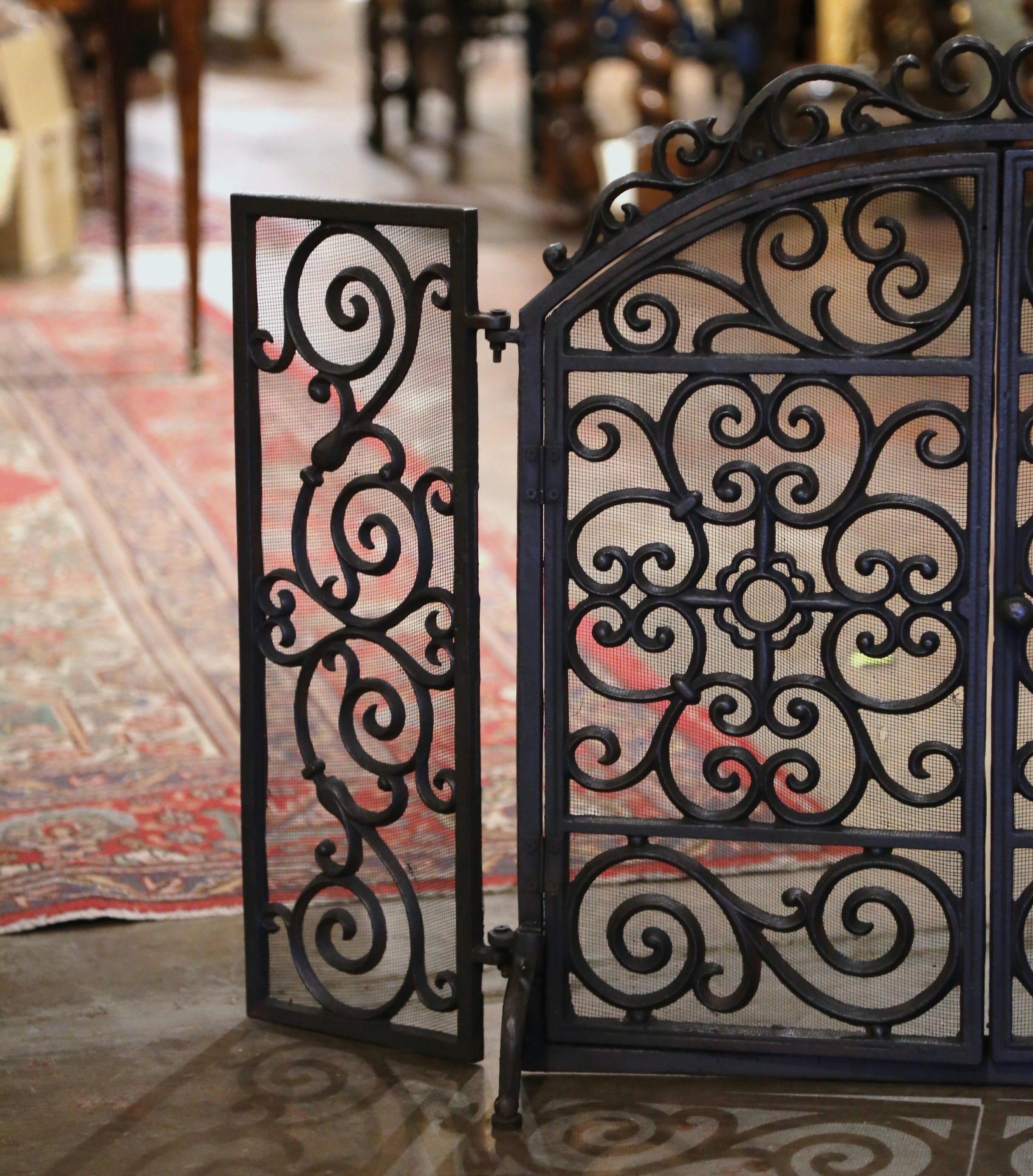 gothic fireplace screen