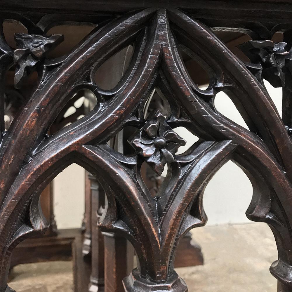 19th Century French Gothic Library Table 6