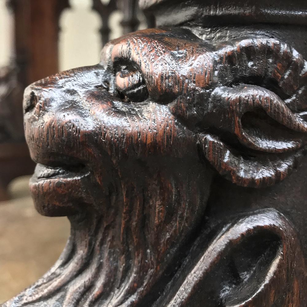 19th Century French Gothic Library Table 7