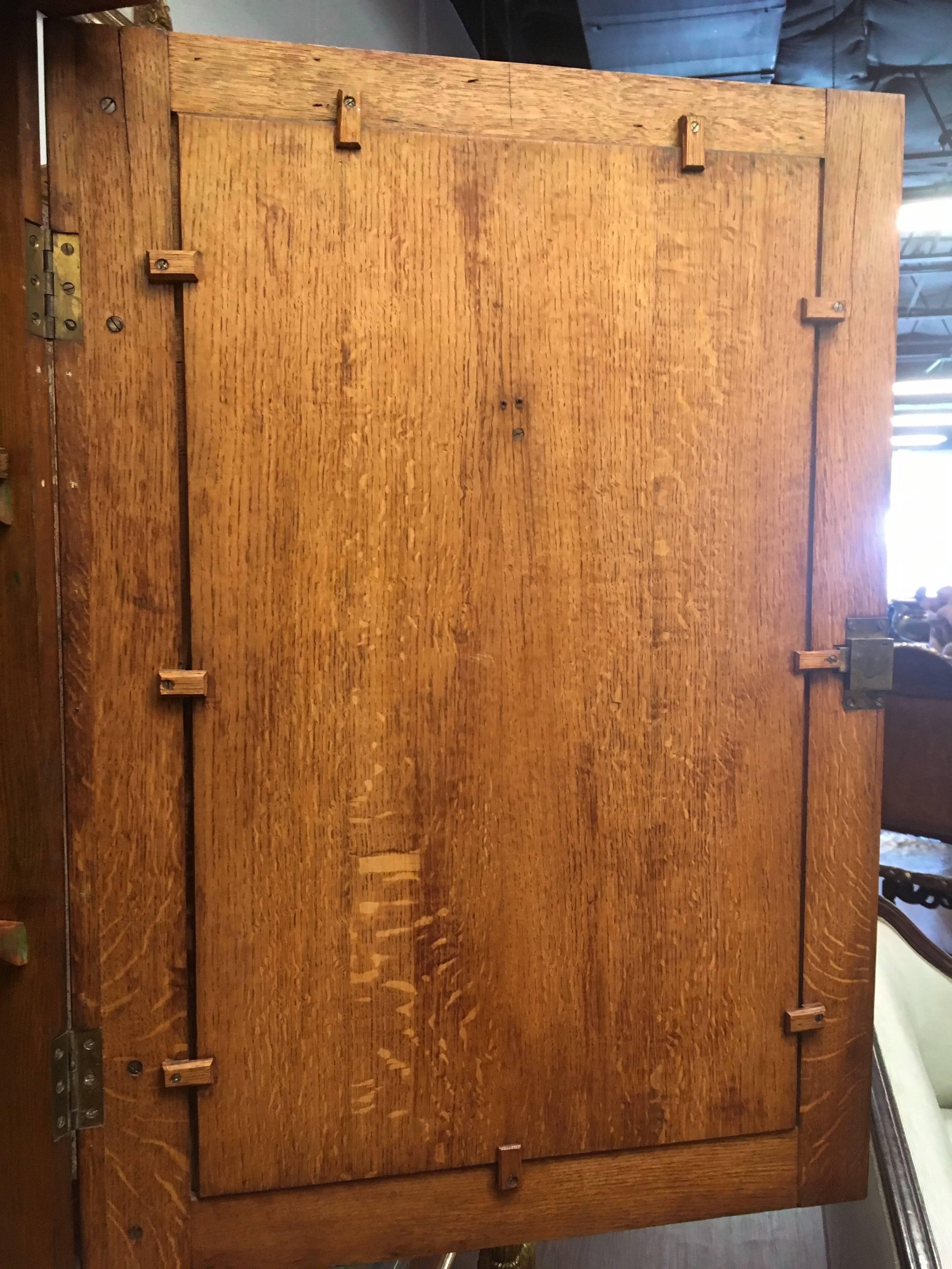 19th Century French Gothic Oak Cabinet For Sale 1