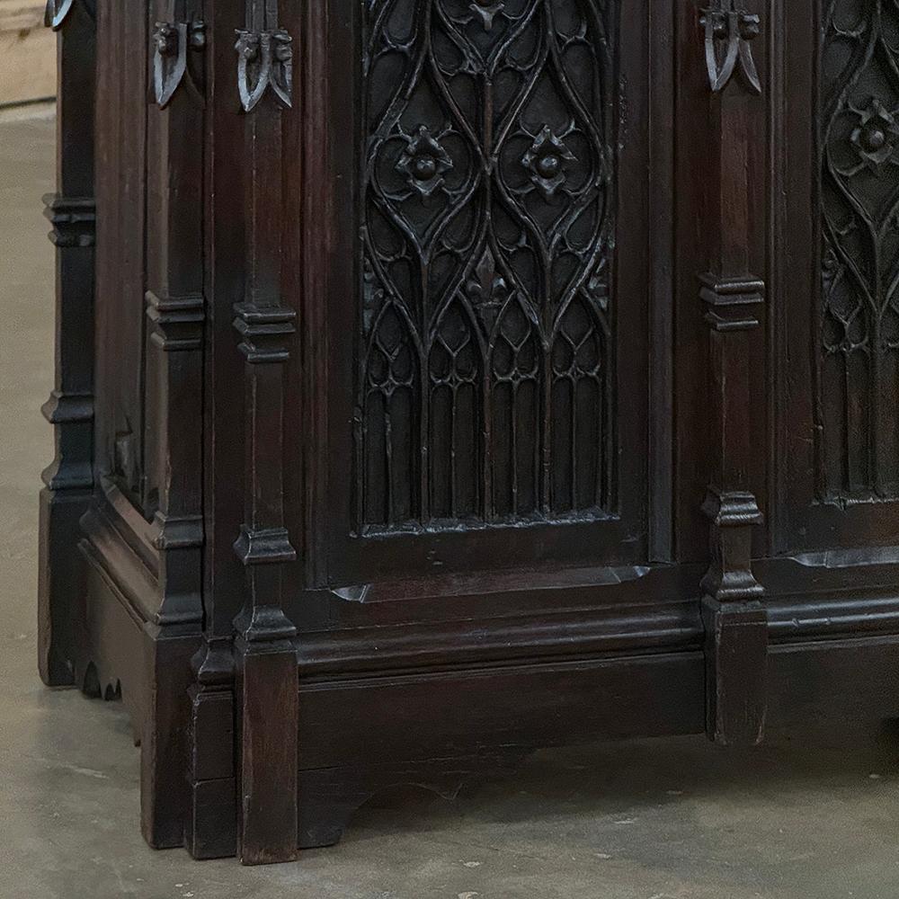 Baule gotico francese del XIX secolo ~ Cassapanca per coperte in vendita 2