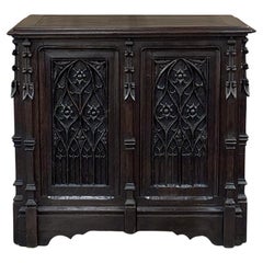 19th Century French Gothic Petite Trunk ~ Blanket Chest 