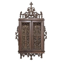 19th Century French Gothic Reliquary Cabinet