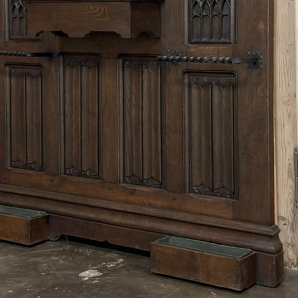 Arbre d'entrée Revive gothique français du 19e siècle ~ Porte-manteau en vente 9